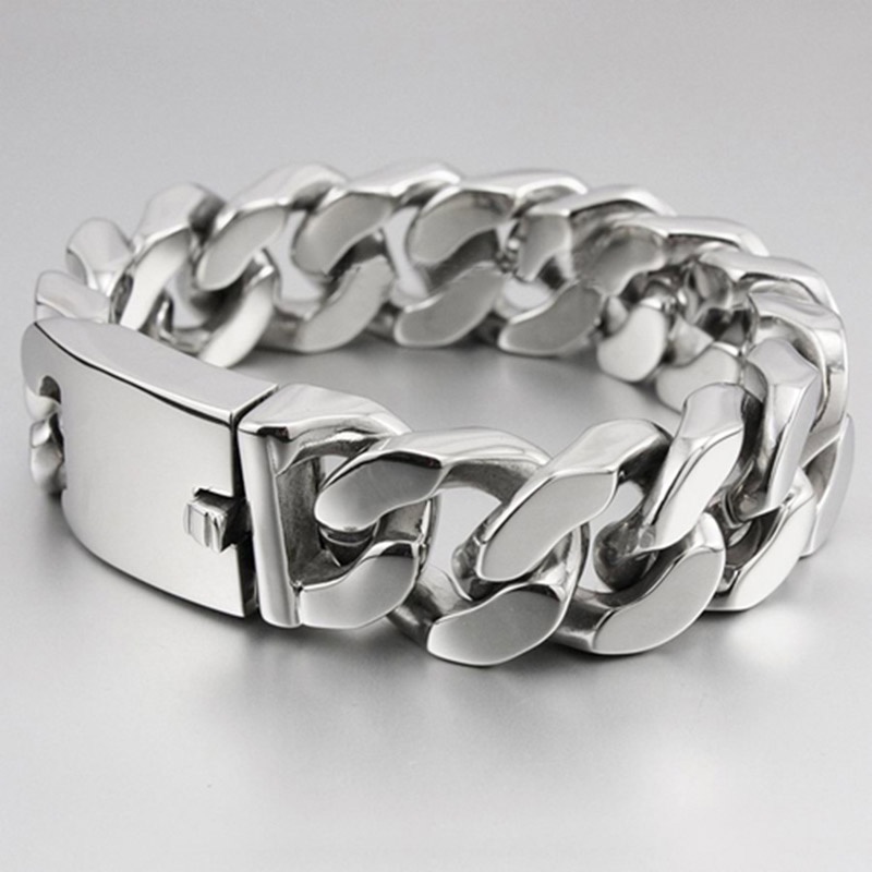 Heavy Duty Mens Bracelet Silver, Bracelets For Men, Silver