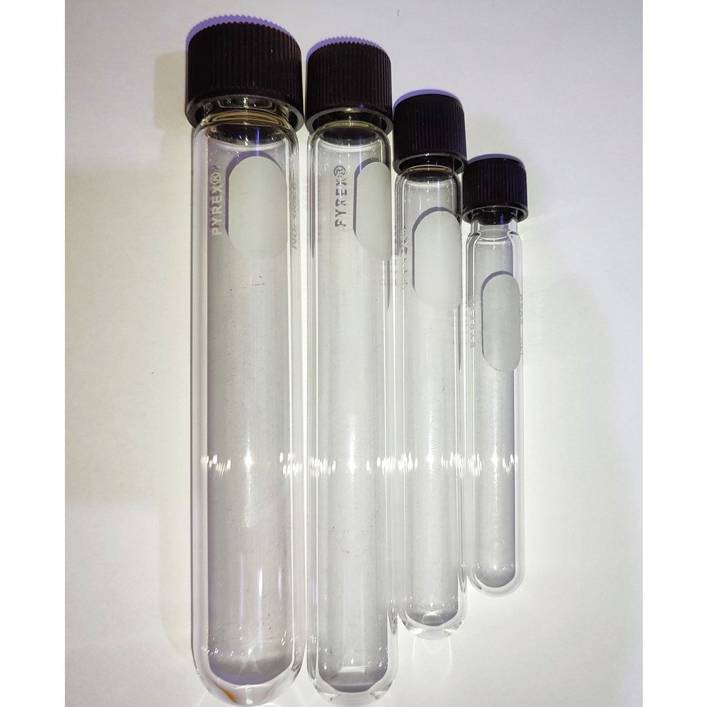 PYREX Test Tube / Culture Tube with Screw Cap, Big Sizes, Sold Per ...
