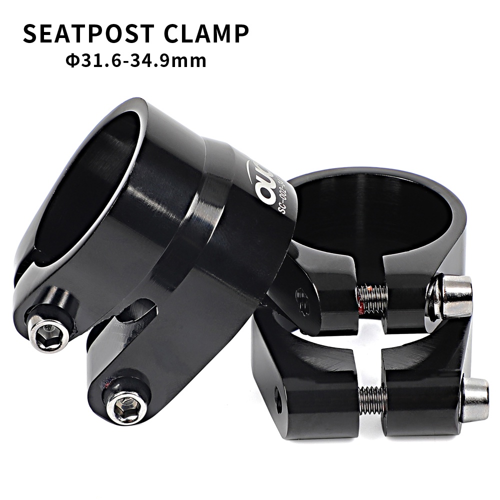 OUO CNC Double Seatpost Clamp 31.8 34.9mm Aluminum Seat Post Clamp