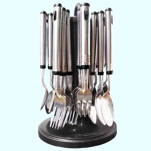 Oxone OX9000 Sendok Makan Set Cutlery Set Stainless Steel 24 Pcs - Gambar 3
