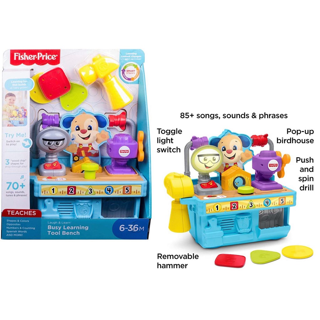 MATTEL Fisher Price Busy Learning Tool Bench Shopee Singapore