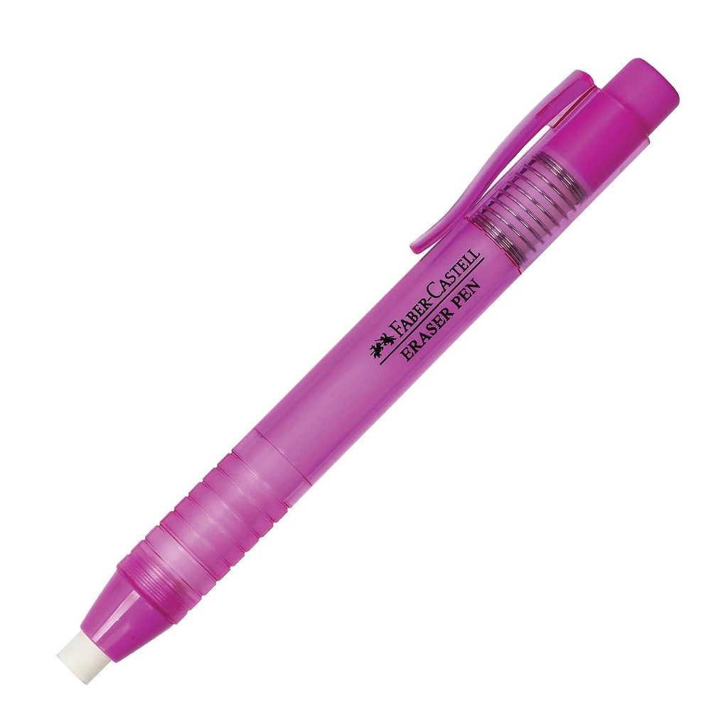 Faber Castell Penghapus Eraser Pen Purple Barrel - Gambar 2