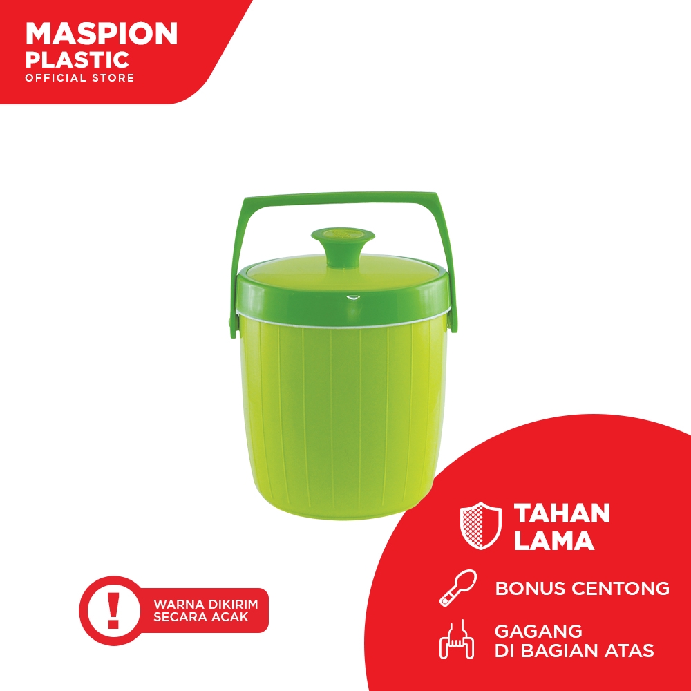 Maspion Termos Es dan Nasi Plastik Rice/Ice Bucket USA 6 - Gambar 2