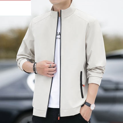 Men Clothing Trendy Collar Simple Casual Jacket