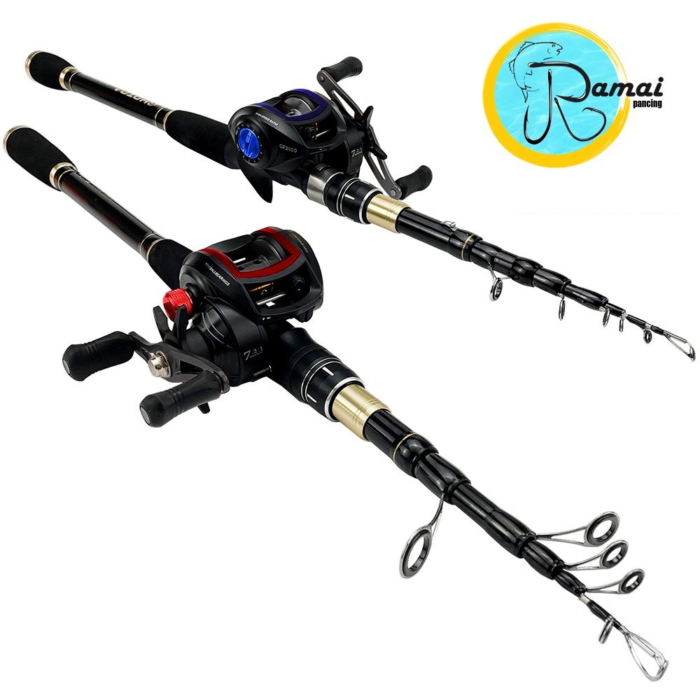 SET JORAN UL RUAS PENDEK 45CM PLUS REEL BC ONE WAY 19+1 BB BAITCASTING
