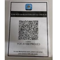 MySejahtera QR Code Printing A4 size with laminate | Shopee Singapore