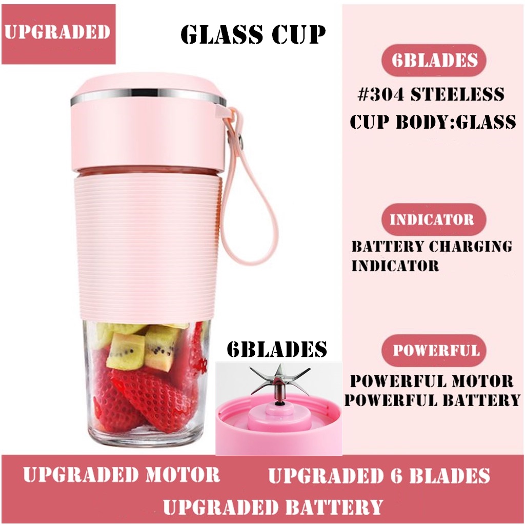 Free Shipping! Original HUNYKO Upgraded Portable Juicer cup 6 Blades ...