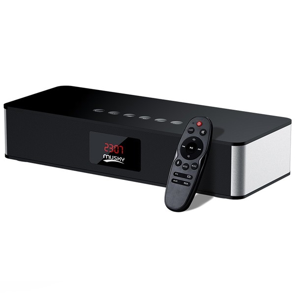 Musky DY19 DY19 Bluetooth Speaker Wireless Mini HIFI SD Card FM Clock