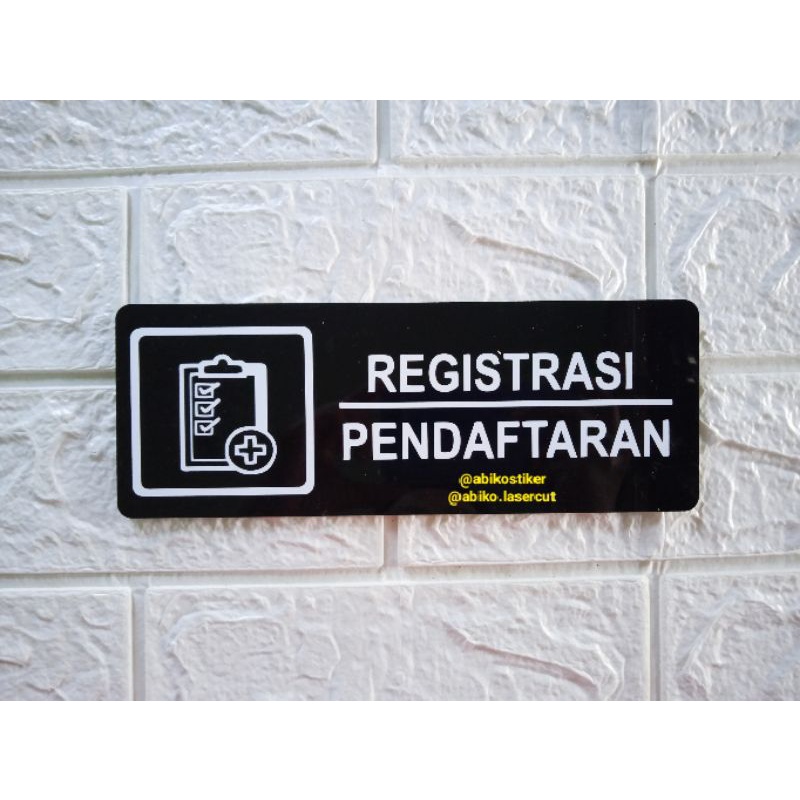 Acrylic registration sign board - registration Acrylic sign board ...