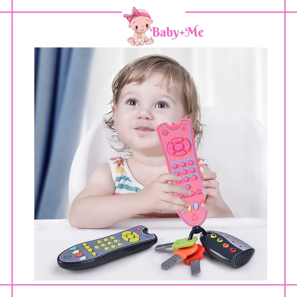 Baby Simulation TV Remote Control Kids Early Educational Music Kids ...
