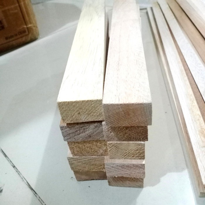 KAYU 3pcs balsa Wood Blocks 2cm Block balsa strip 20MM x 2.5CM x 50cm ...