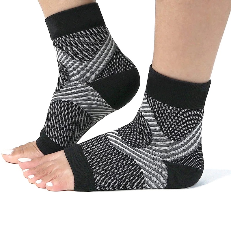 1Pair Pain Relief Tendonitis Compression Toeless Ankles Leg Brace