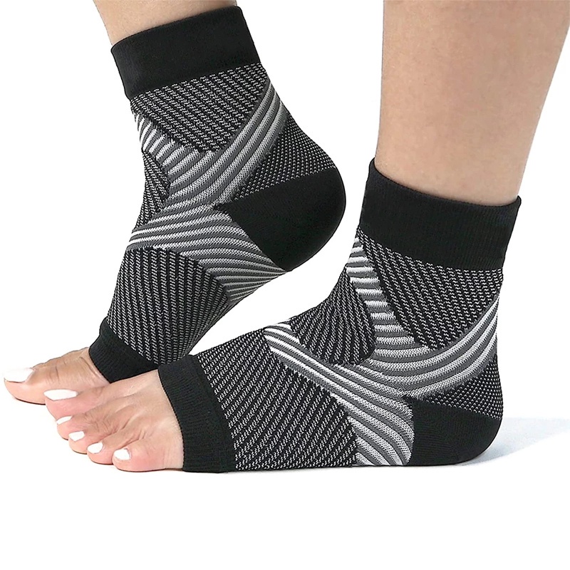 1Pair Pain Relief Tendonitis Compression Toeless Ankles Leg Brace ...