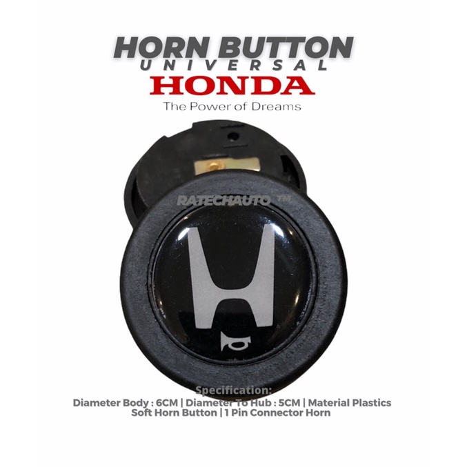 TOMBOL Horn Button Steering Wheel Honda JdmOnda Racing Steering Wheel