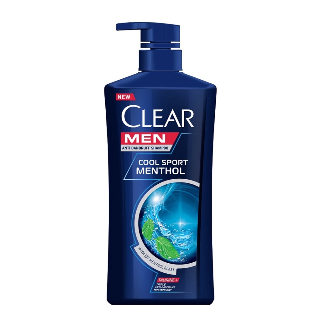 Clear Men Cool Sport Menthol Anti Dandruff Shampoo, 650Ml | Shopee ...