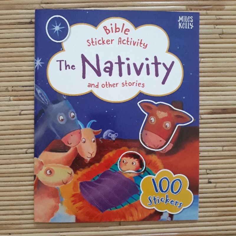 100 Stickers Nativity Bible Activity Christmas Bible Story Sticker ...