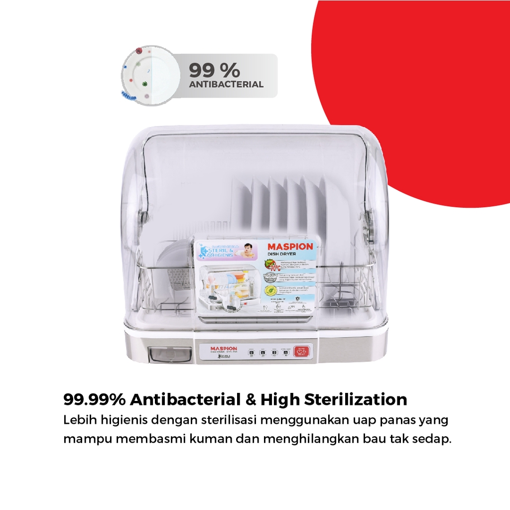 Maspion Dish Dryer Pengering Piring 26 Liter MDD-260 - Gambar 2