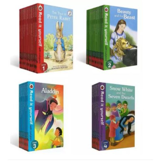 50 Books) Ladybird Read It Yourself Collection (Level 1 - 4 