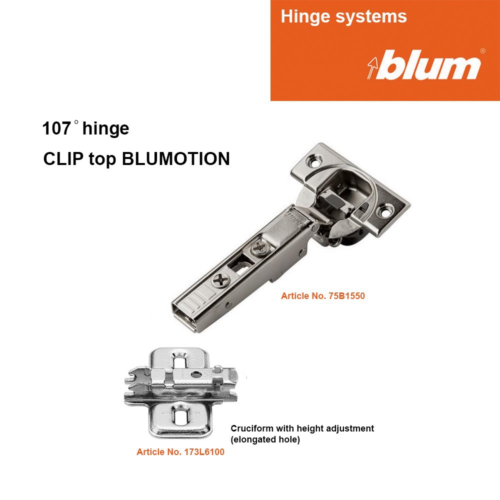 [SG SALE] 10 sets of BLUM Hinge Stainless Steel (SlowMotion Close