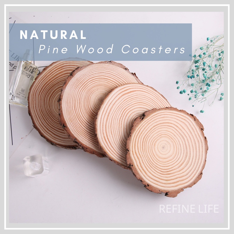 ?? Natural Wood Slices / Wood Coasters / Candle Holder / DIY Craft / Kids Craft / Home Decoration