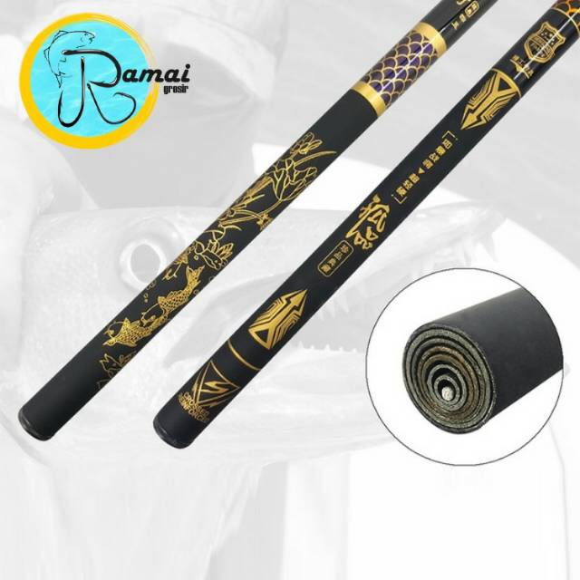 Joran Tegek Liuzi Batik 540 Carbon Kualitas Terbaik - Gambar 3