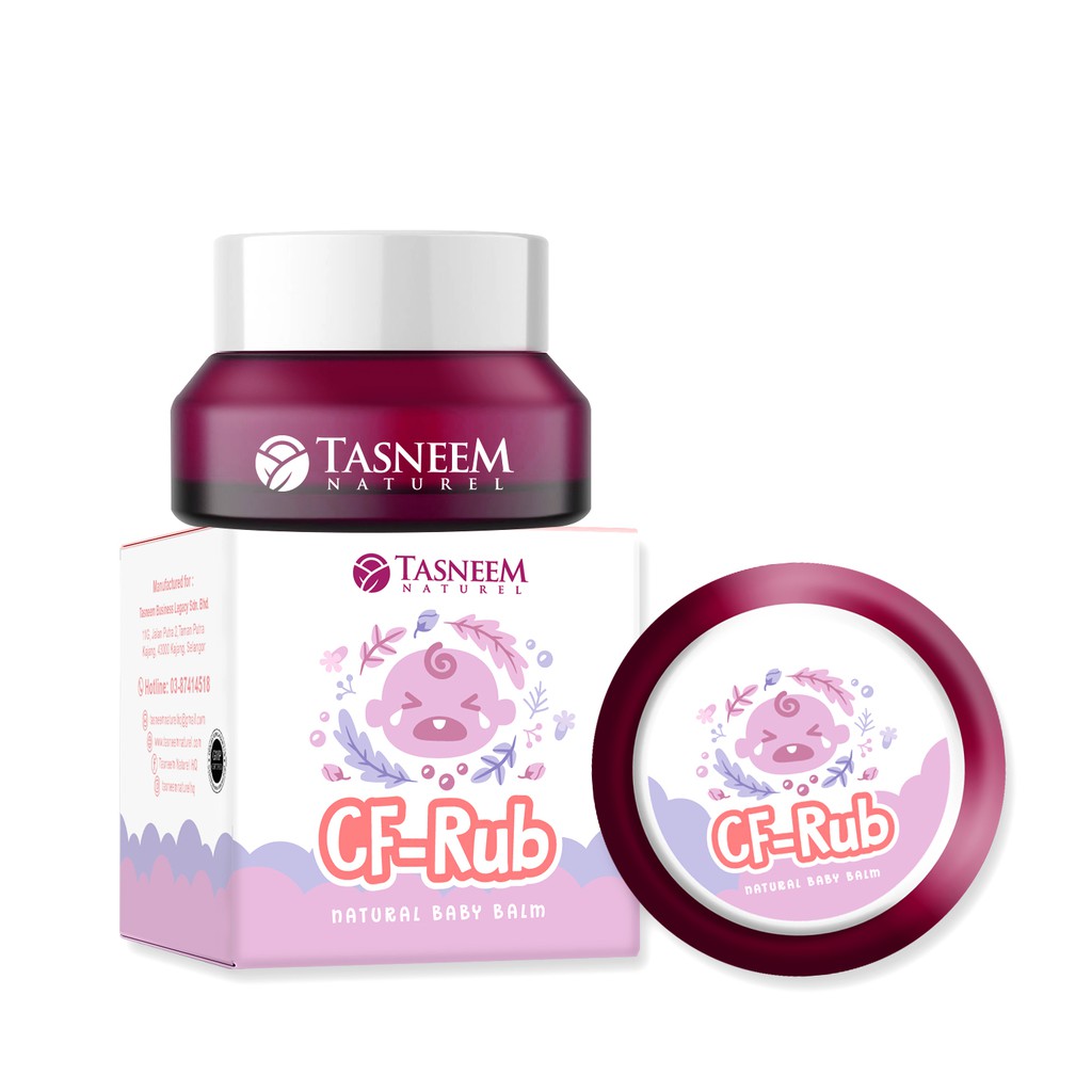 Balm Bayi Cf Rub untuk Batuk, Selsema, Demam by TASNEEM NATUREL Cough ...