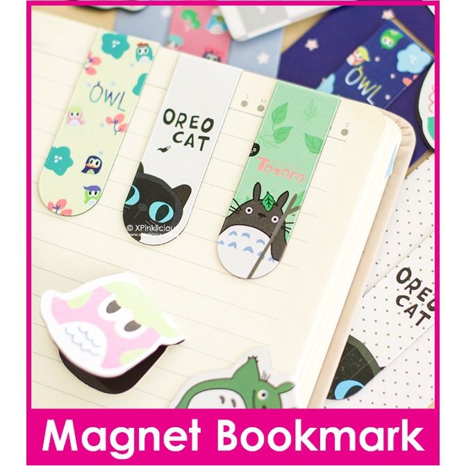 MAGNET BOOKMARK - TOTORO / OWL / BLACK CAT SERIES | Shopee Singapore