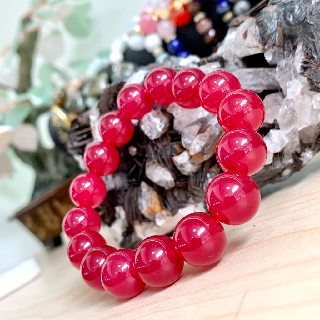 Gold and hot sale ruby bracelet