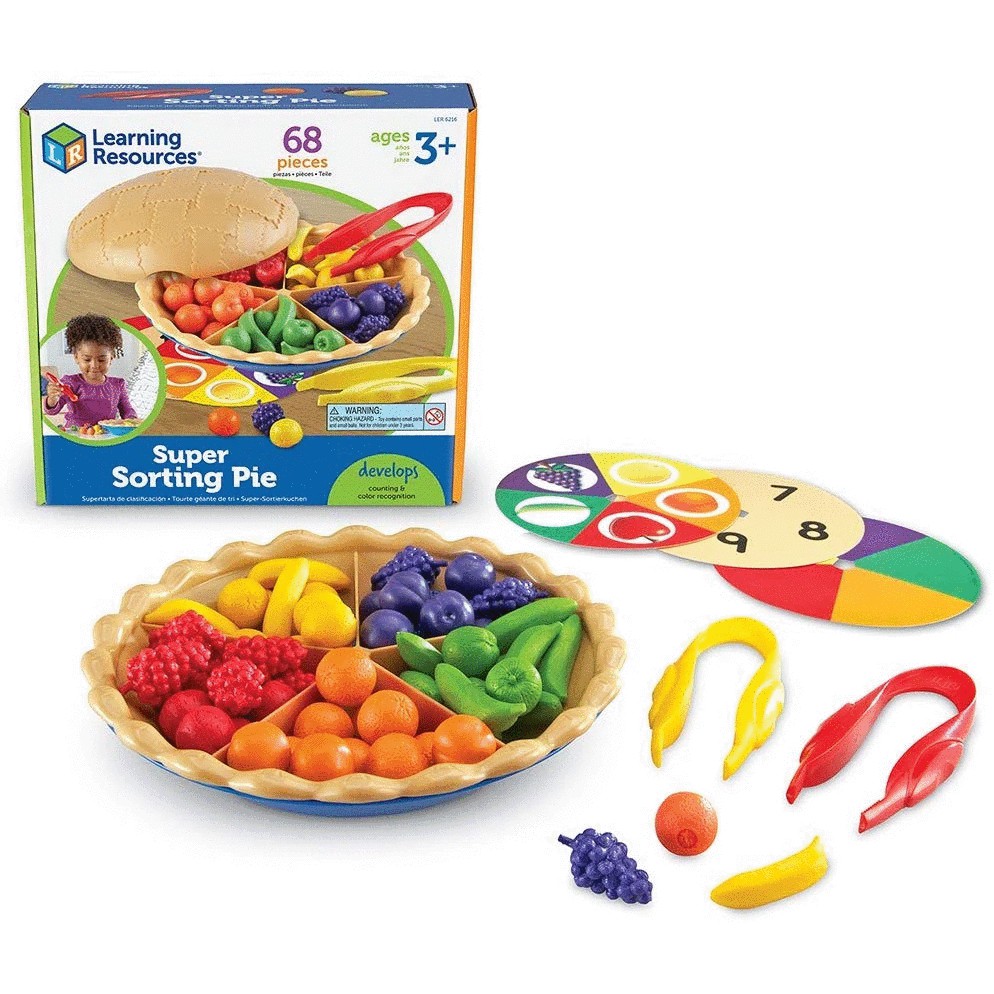 Learning Resources Super Sorting Pie, 68 pieces | Shopee Singapore