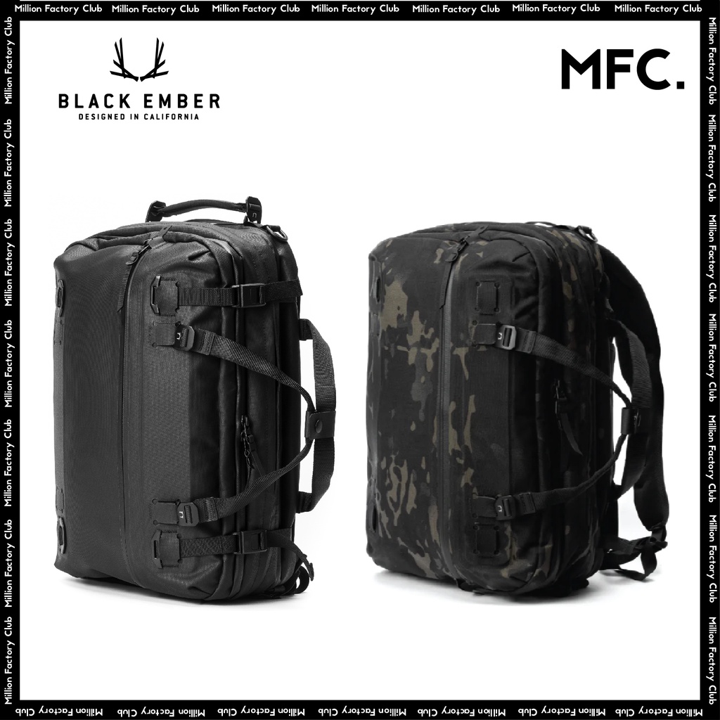 BLACK EMBER Forge Collection Waterproof Truffle and Travel Backpack ...