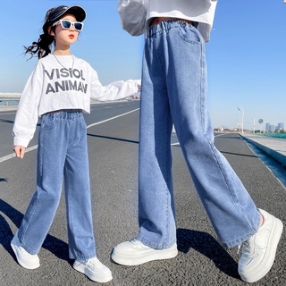 Girls hot sale denim trousers