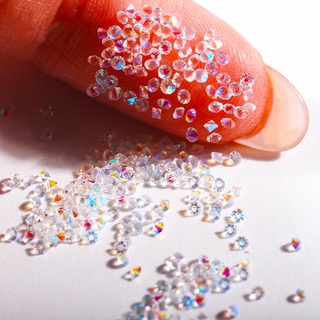 1440pcs/bag AB Glass Pixie Nail Art Rhinestone Nail Crystal Micro Manicure  Tips Tiny Mini Rhinestones 3D Nail Art Decorations