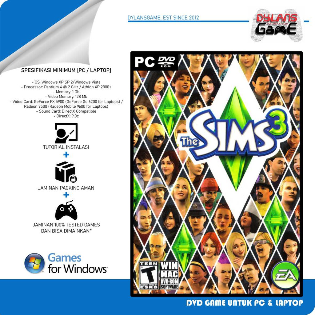 The SIMS 3 COMPLETE Cassion PC DVD GAME PC / LAPTOP | Shopee Singapore