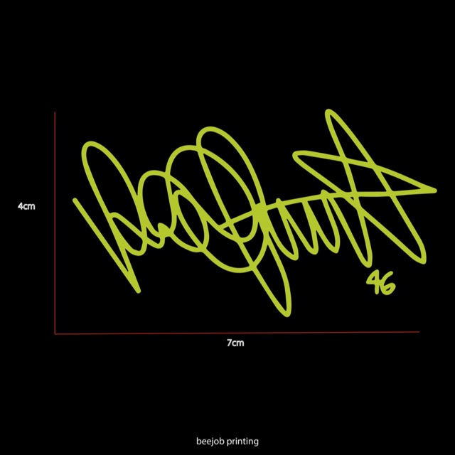 Valentino rossi signature discount