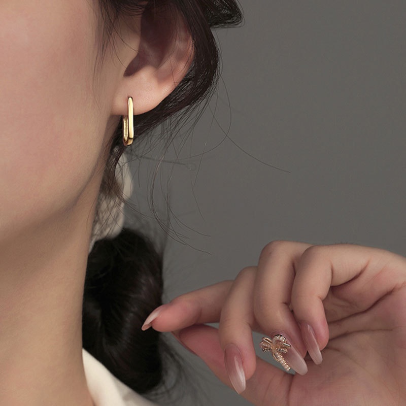 Gold stainless steel earrings sale