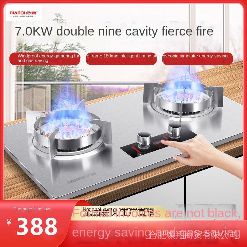 In stock】Household Timing Stainless Steel Nine-Chamber Fierce Fire Gas Stove  Double Burner Natural Gas Liquefied Gas Dual Burner Stove Gas Furnace FLW4  | Shopee Singapore