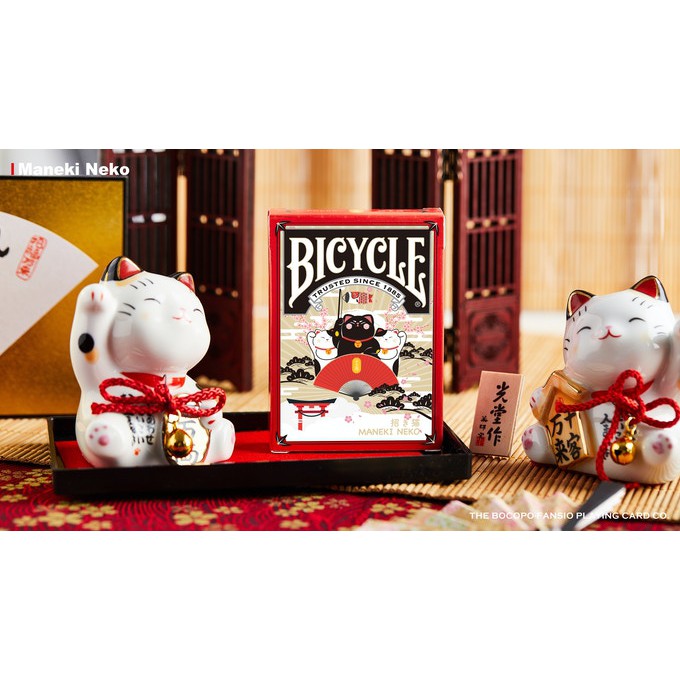 Bicycle maneki neko playing cards sale