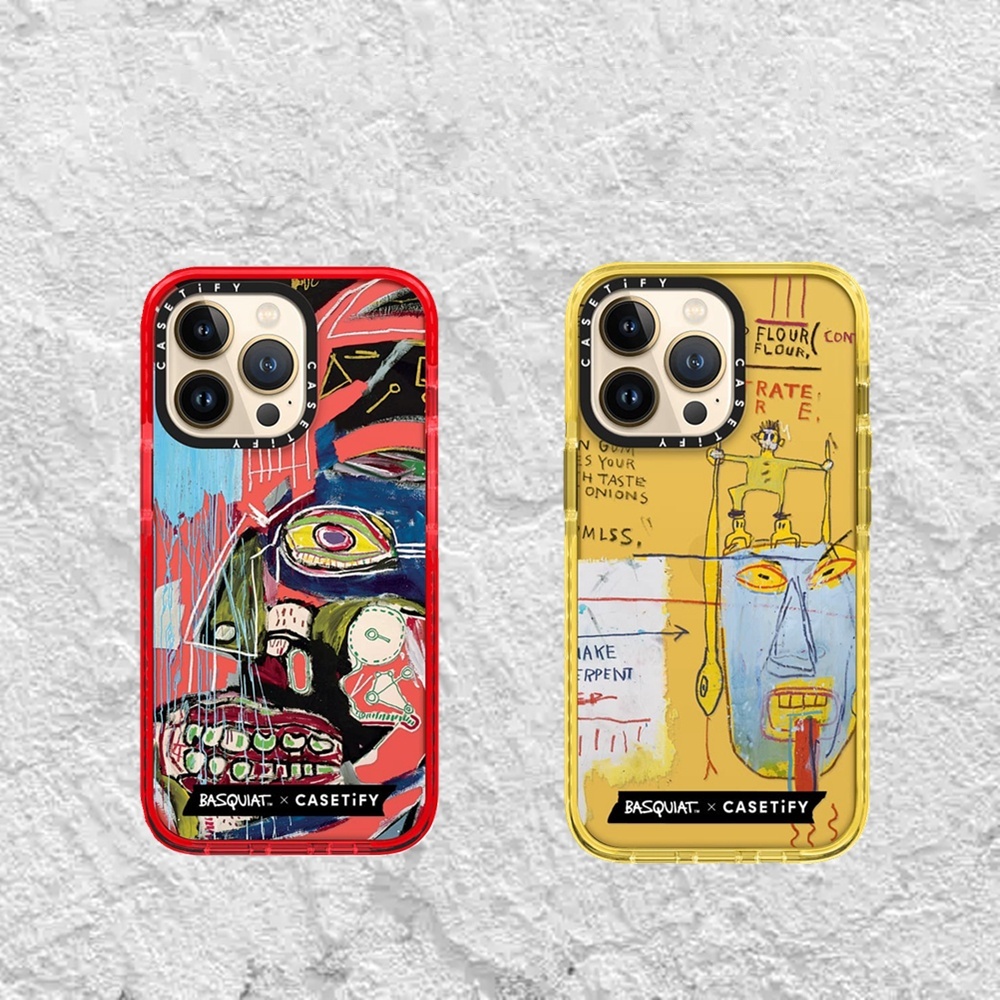 Casetify Basquiat 2022 Onion Gum Graffiti Oil Painting Silicone