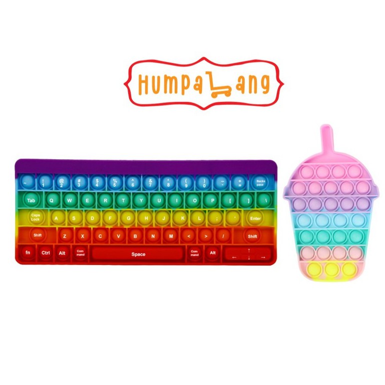Pop It Fidget Toy Keyboard / Bubble Tea [Local Stocks Available ...