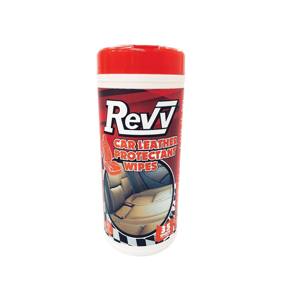 Revv Car Leather Protectant Wipes (RV3879), 35's Shopee Singapore