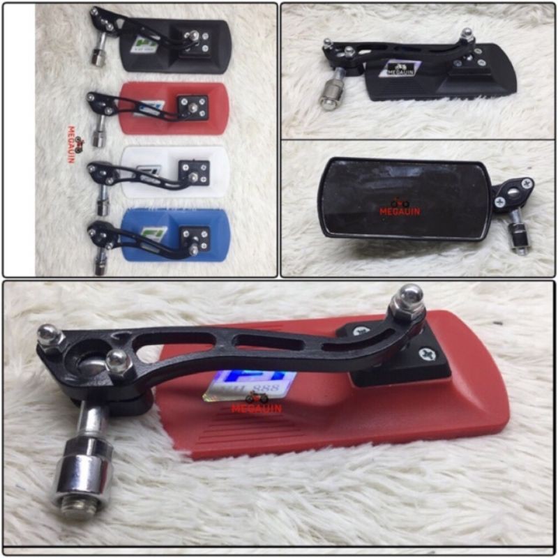 Square rectangular motorbike mirror, glass, rearview mirror (price for ...