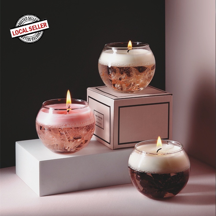[SG Seller] Gift Immortal Eternal Life Flower Cup Candle Scents Dry Flower