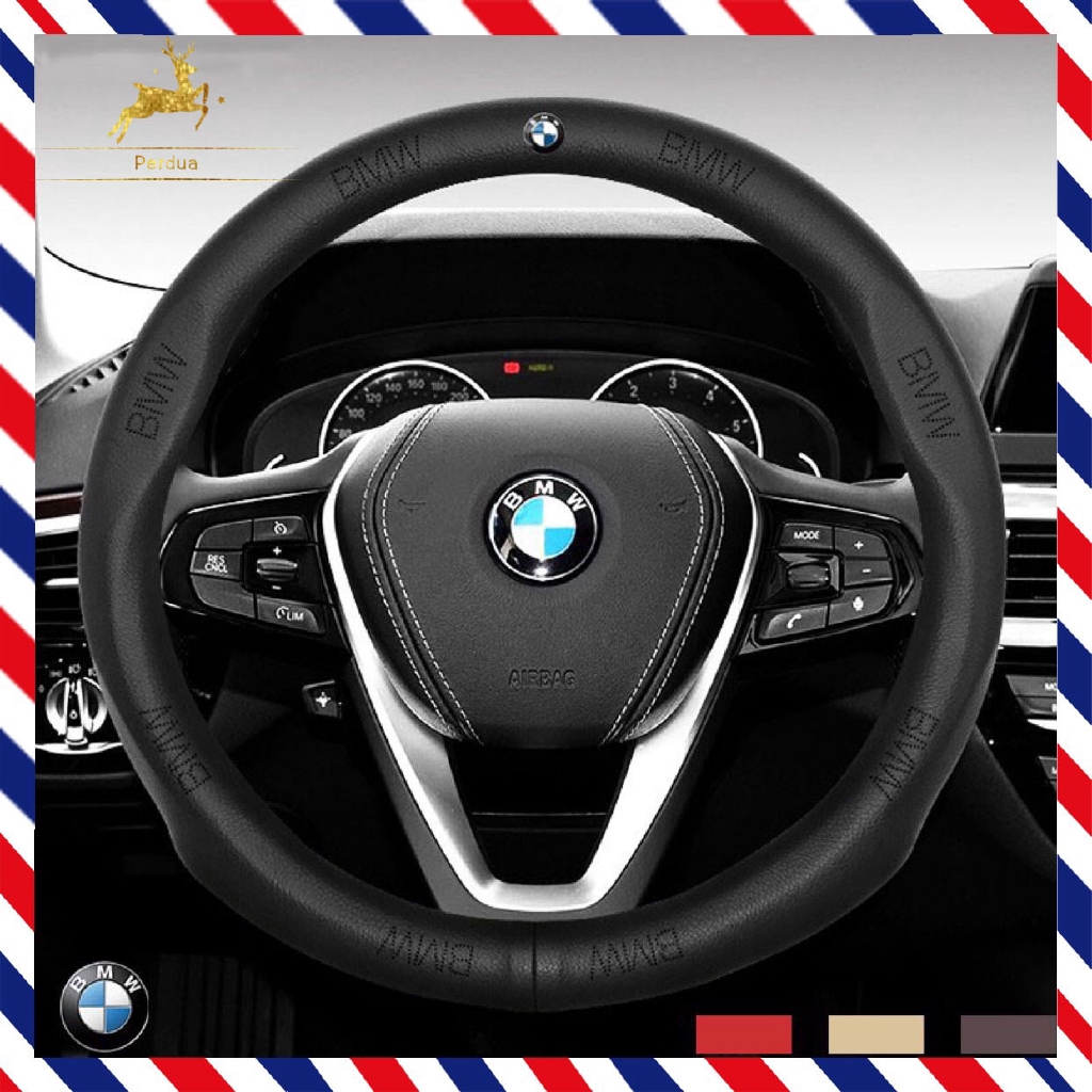 BMW leather steering wheel cover for 1 2 3 4 5 6 7 8 series X1 X2 X3 X5