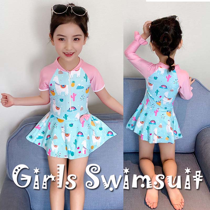 Girls on sale swimsuit dress