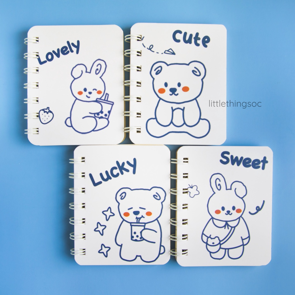 BACK TO SCHOOL A7 Note Book 70gsm 180pages Portable Mini Notepad Cute ...