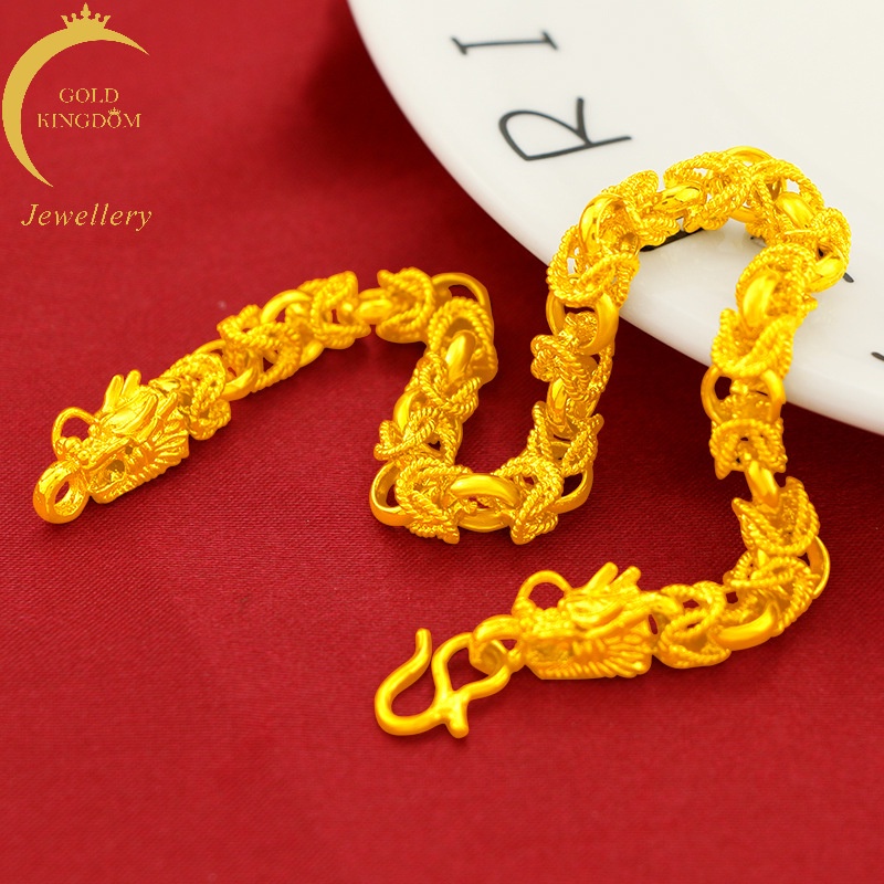 Gold bracelet mens on sale 24k