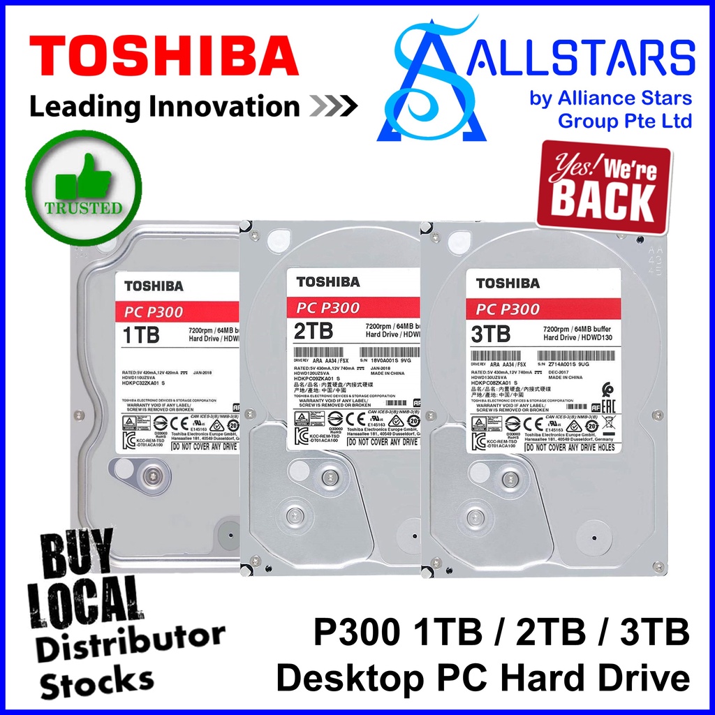 3TB) SSD 1TB CRUCIAL + HDD 2TB TOSHIBA 【公式通販】