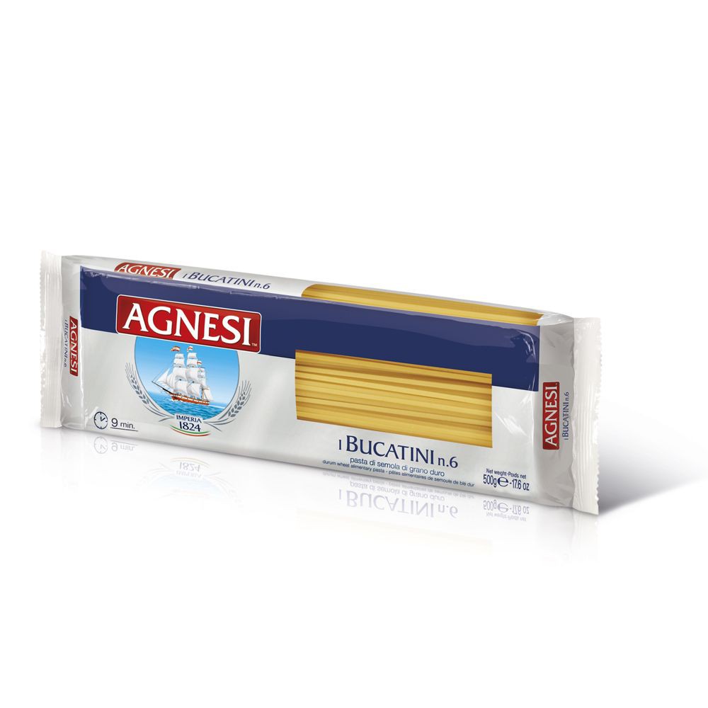 Agnesi Italian Vertical Macaroni Bucatini n.6 500g | Shopee Singapore