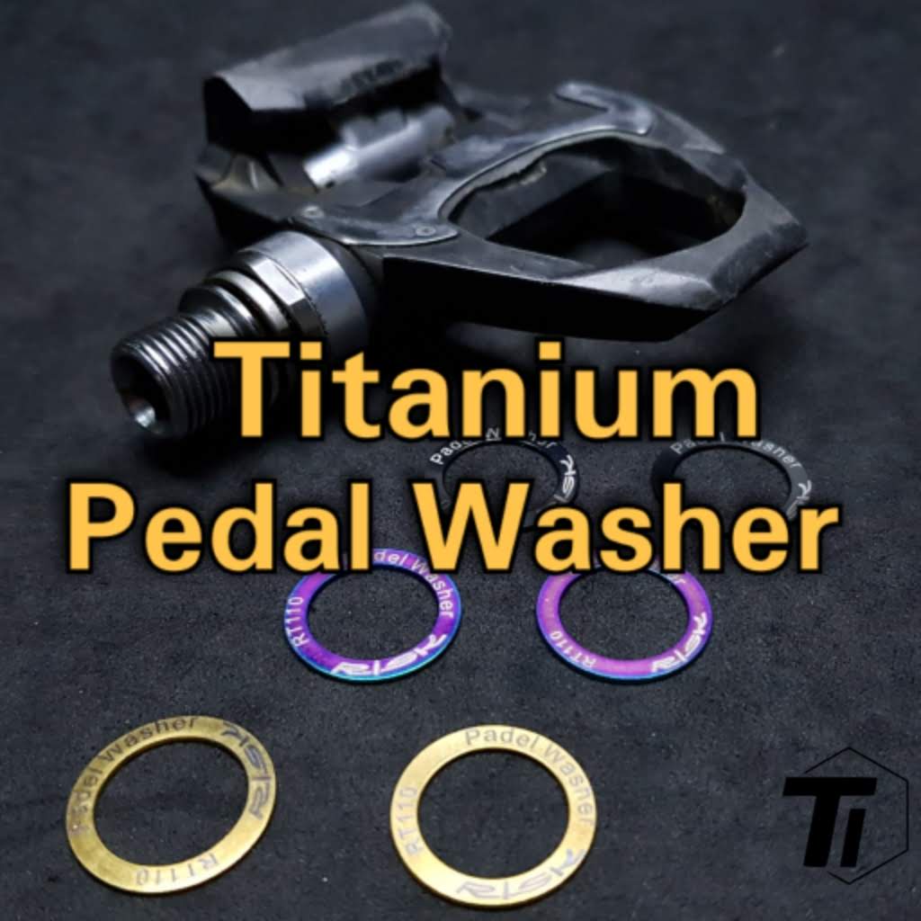Titanium Pedal Washer Tiparts DuraAce Ultegra 105 look keo speedplay Garmin Vector 3 Rally