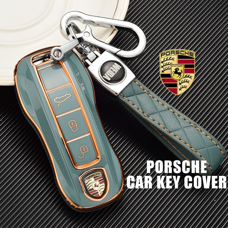 Porsche Car Key Case Cayenne Protective Case Panamera TPU Key Cover for  Taycan 911 Macan Boxser accessories
